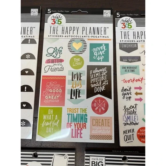 Happy Planner Stickers - 7 different packs selling as one lot - ALL NEW - Picture 7 of 9